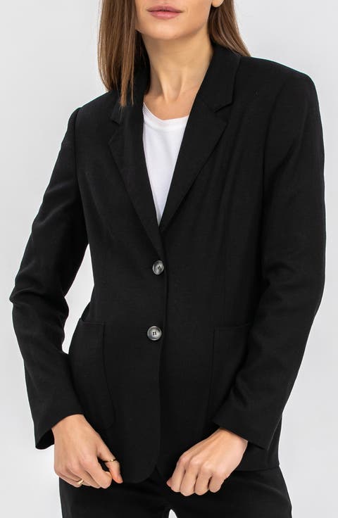 Eliana Two-Button Maternity Blazer