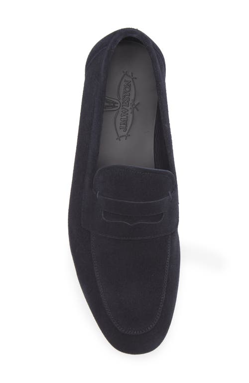 Jm Weston Woogie Penny Loafer In Blue