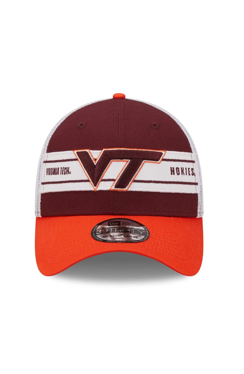 New Era Men's New Era Maroon/Orange Virginia Tech Hokies Banded 39THIRTY Flex Hat, Alternate, color, 