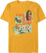 Moana Men's Moana Pua Heihei and Friend Portraits Graphic T-Shirt
