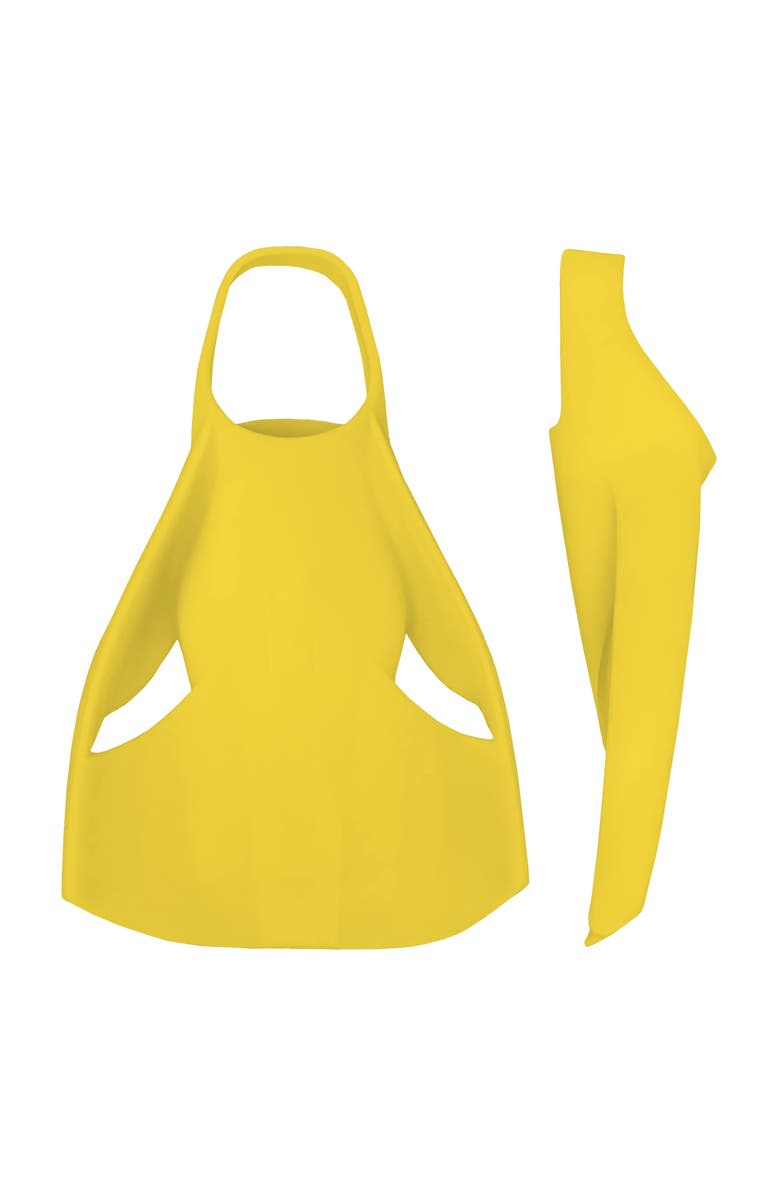 FINIS Edge Swim Fins Silicone Training Fins Build Leg Strength Endurance, Main, color, Yellow