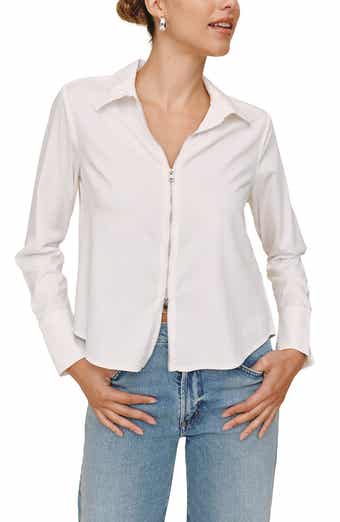 Zip Front Long Sleeve Shirt