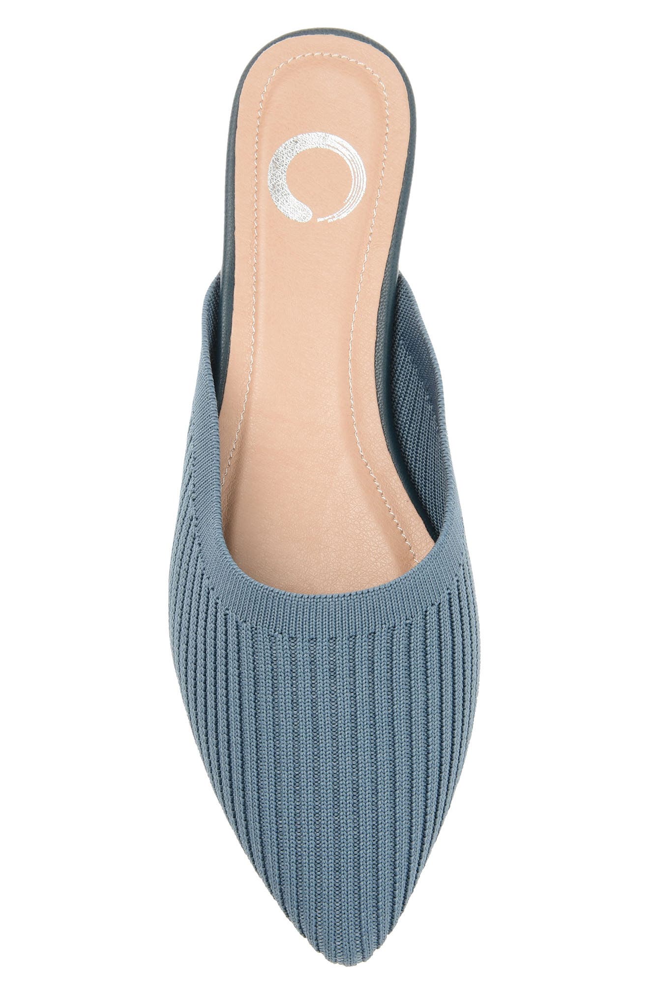 Journee Collection Aniee Knit Mule, Alternate, color, Blue