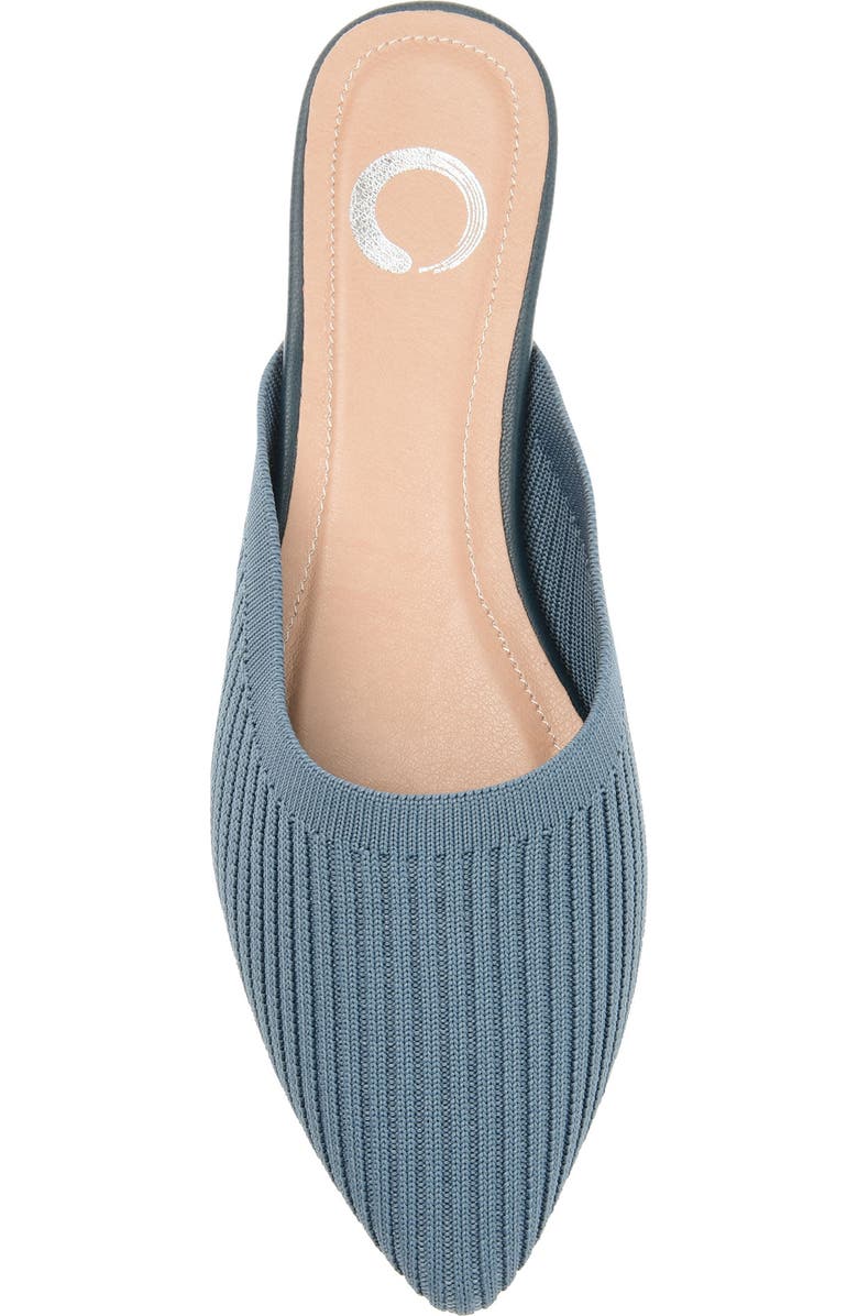 Journee Collection Aniee Knit Mule, Alternate, color, Blue