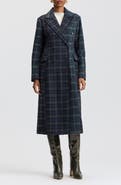 Avec Les Filles Mixed Houndstooth Check Coat