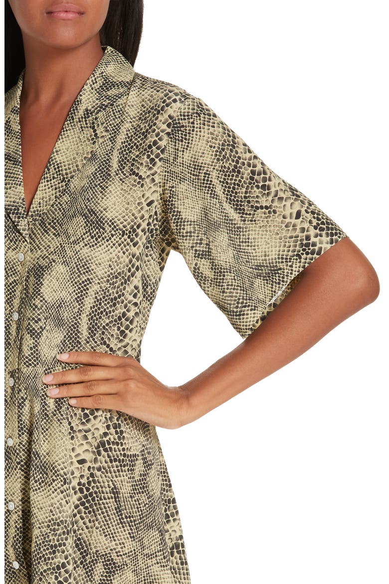 Snake Print Shirtdress, Alternate, color, DARWIN