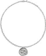 Monica Vinader Talisman Recycled Sterling Silver & Diamond Pendant Necklace