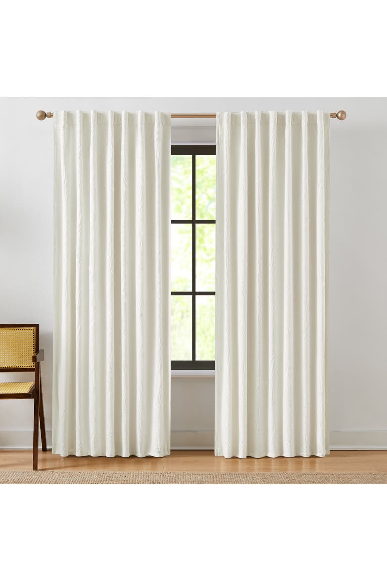 Capstone Whisper Cotton Blackout Window Panel, Main, color, Cream