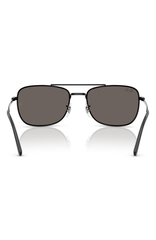Ray Ban Ray-ban 62mm Rectangular Sunglasses In Black