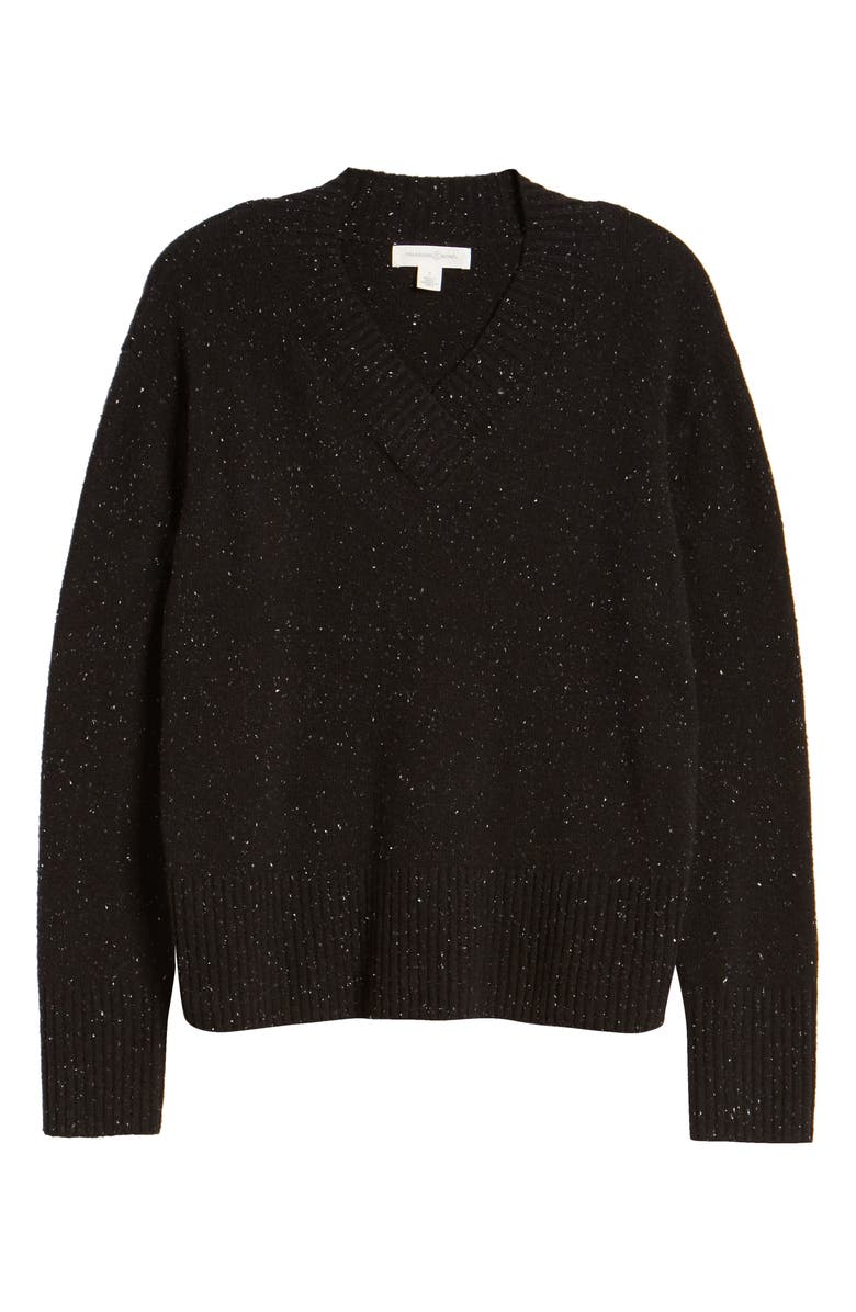 Treasure & Bond Cozy Nep Flecked V-Neck Sweater, Alternate, color,