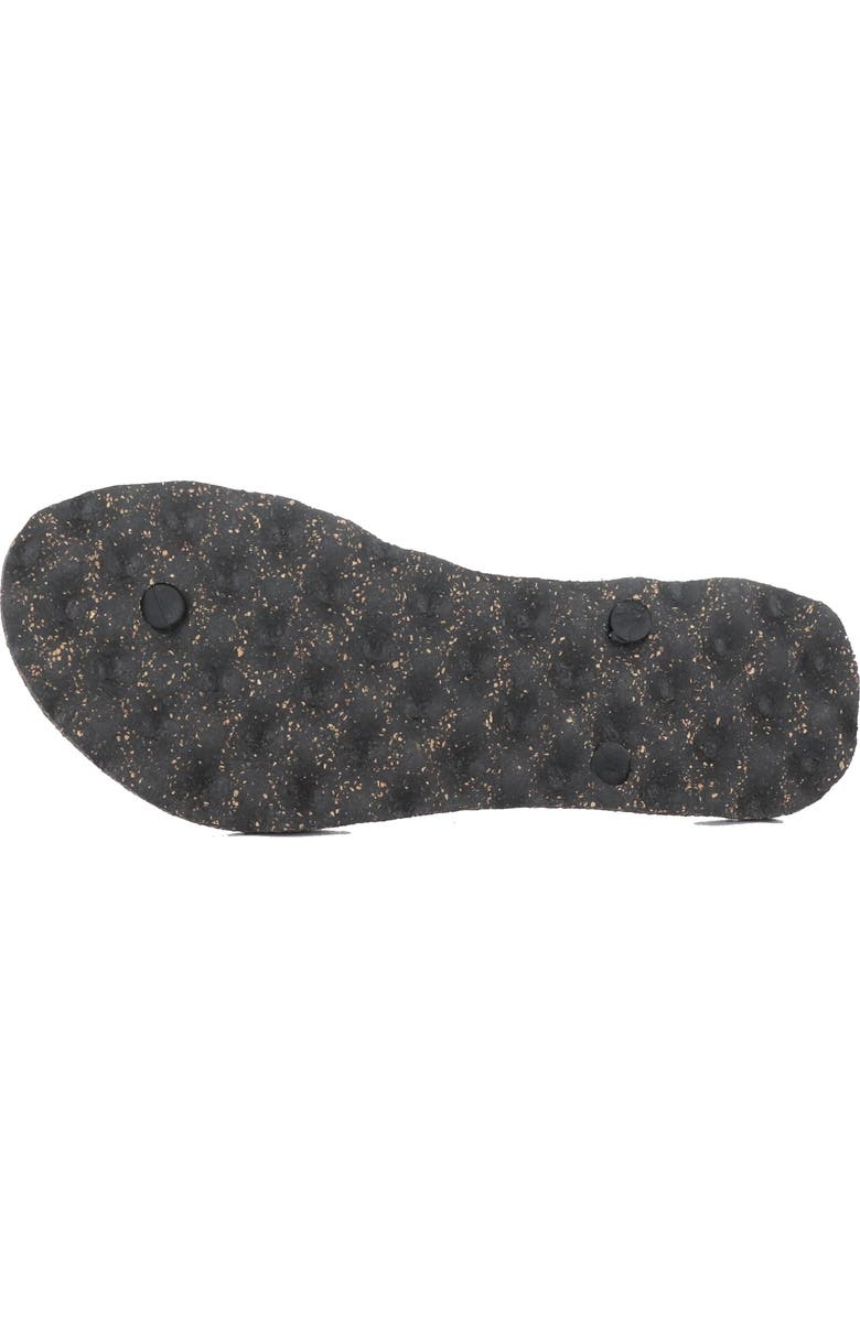 Asportuguesas by Fly London Turtle Flip Flop, Alternate, color, Black Rubber