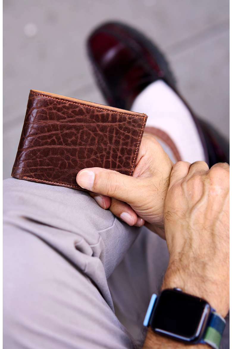Amsterdam Compact Billfold Wallet, Alternate, color, Chocolate