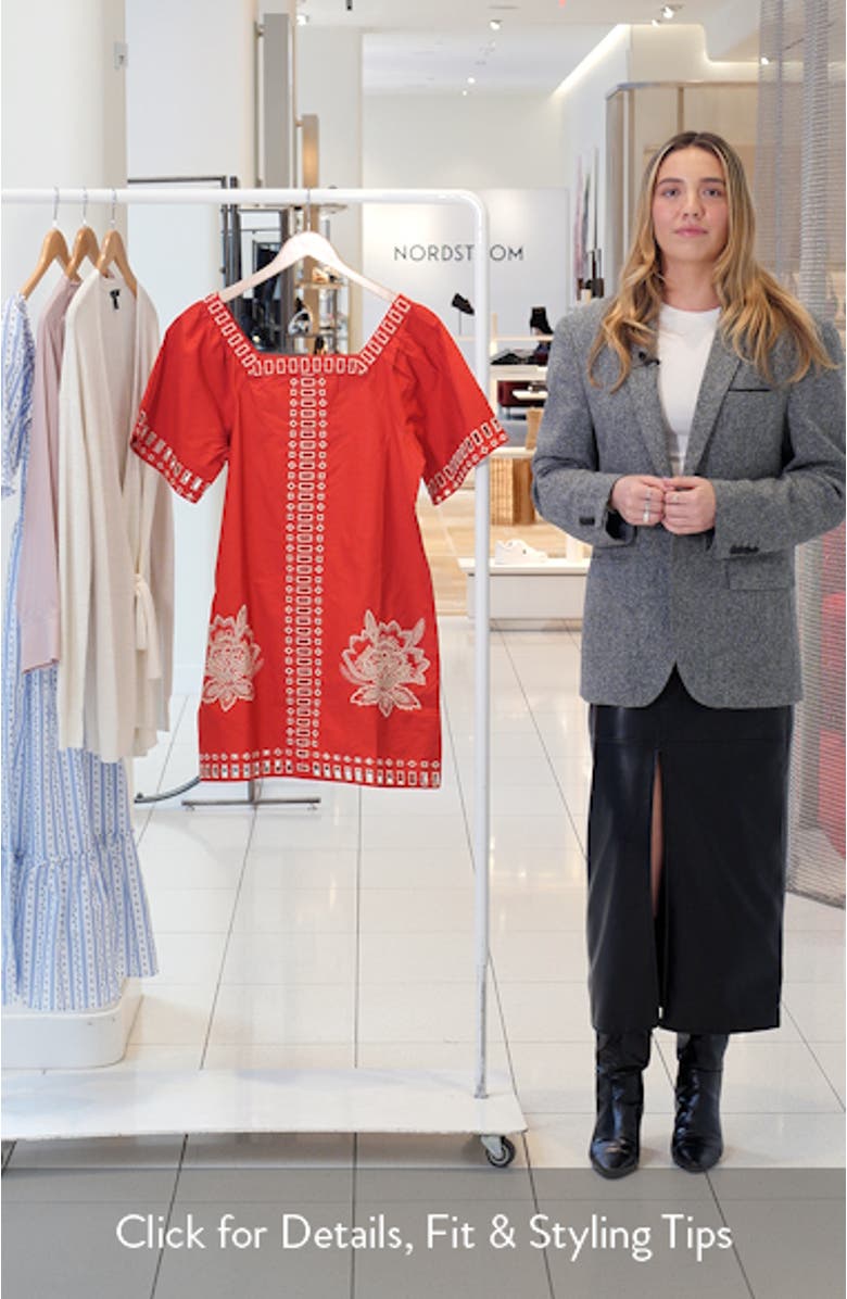 Embroidered Shift Dress, sales video thumbnail