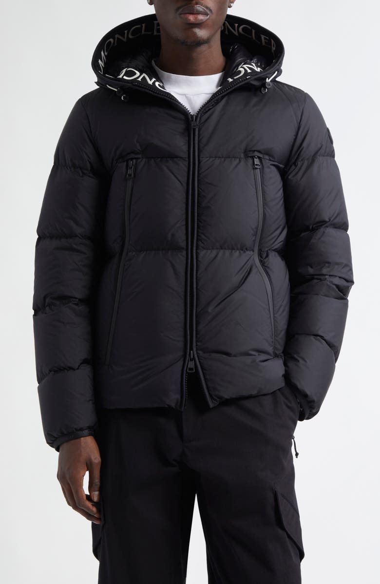 ねね MONCLER size00ブラック ダウンジャケット Moncler Montcla Logo Hooded Down Jacket | Saks Fifth Avenue