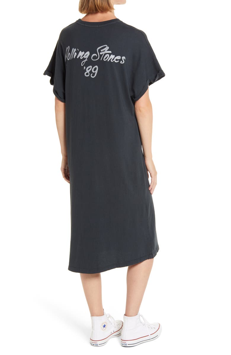 Daydreamer Rolling Stones '89 T-Shirt Dress, Alternate, color, 