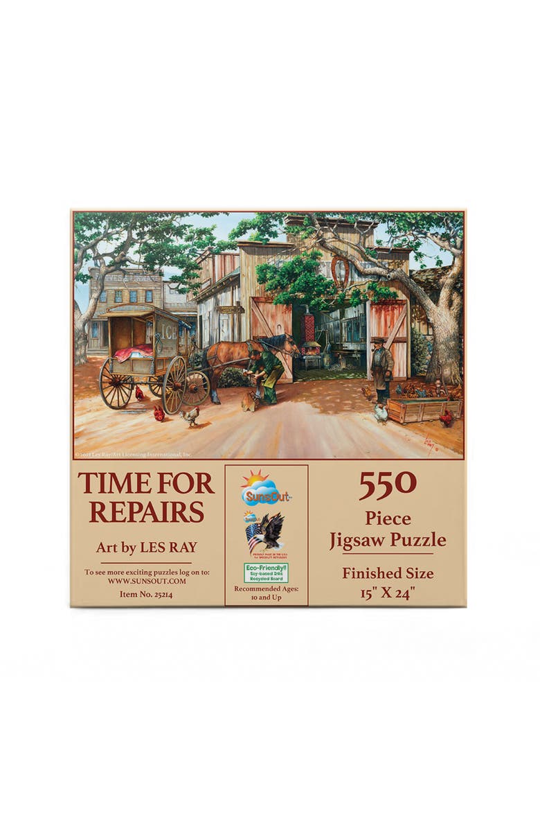Sunsout Time for Repairs 550 piece Jigsaw Puzzle for Adults, Alternate, color, Multicolor