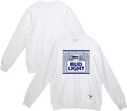 Mitchell & Ness Men's Mitchell & Ness x Bud Light White Seattle Seahawks The Crest Pullover Sweatshirt