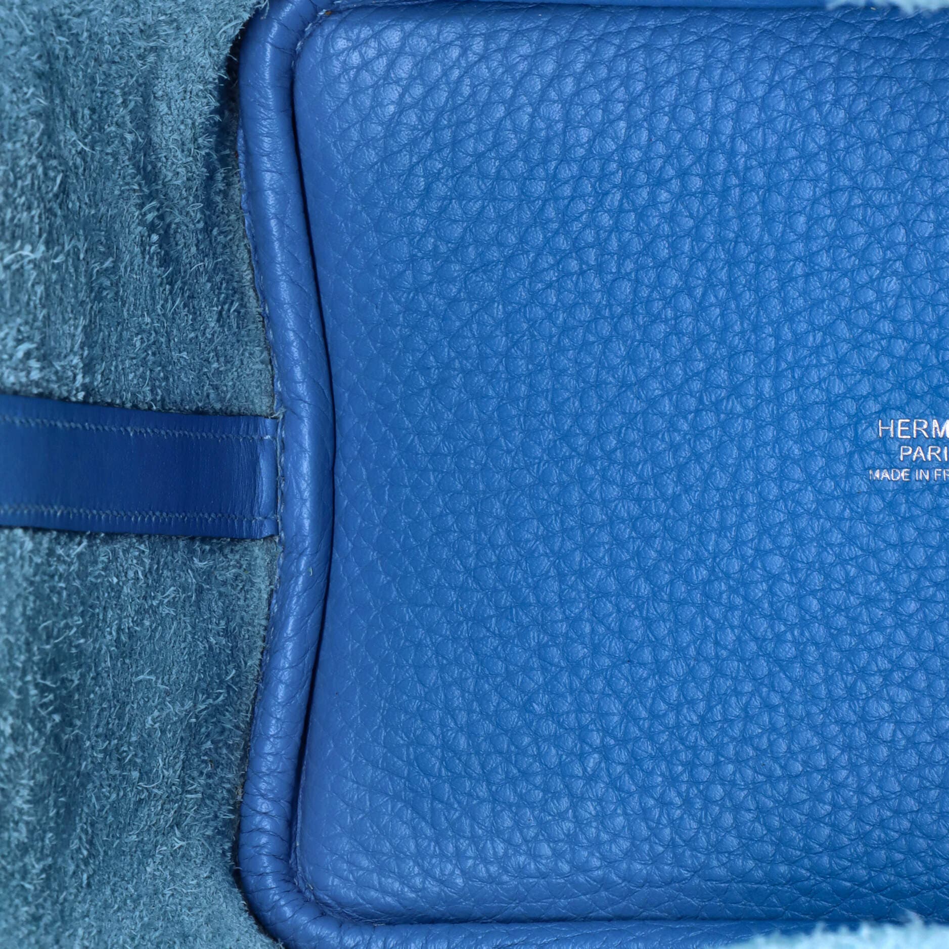 Pre-Owned Hermes Picotin Lock Bag Clemence PM, Alternate, color, Bleu Paradis