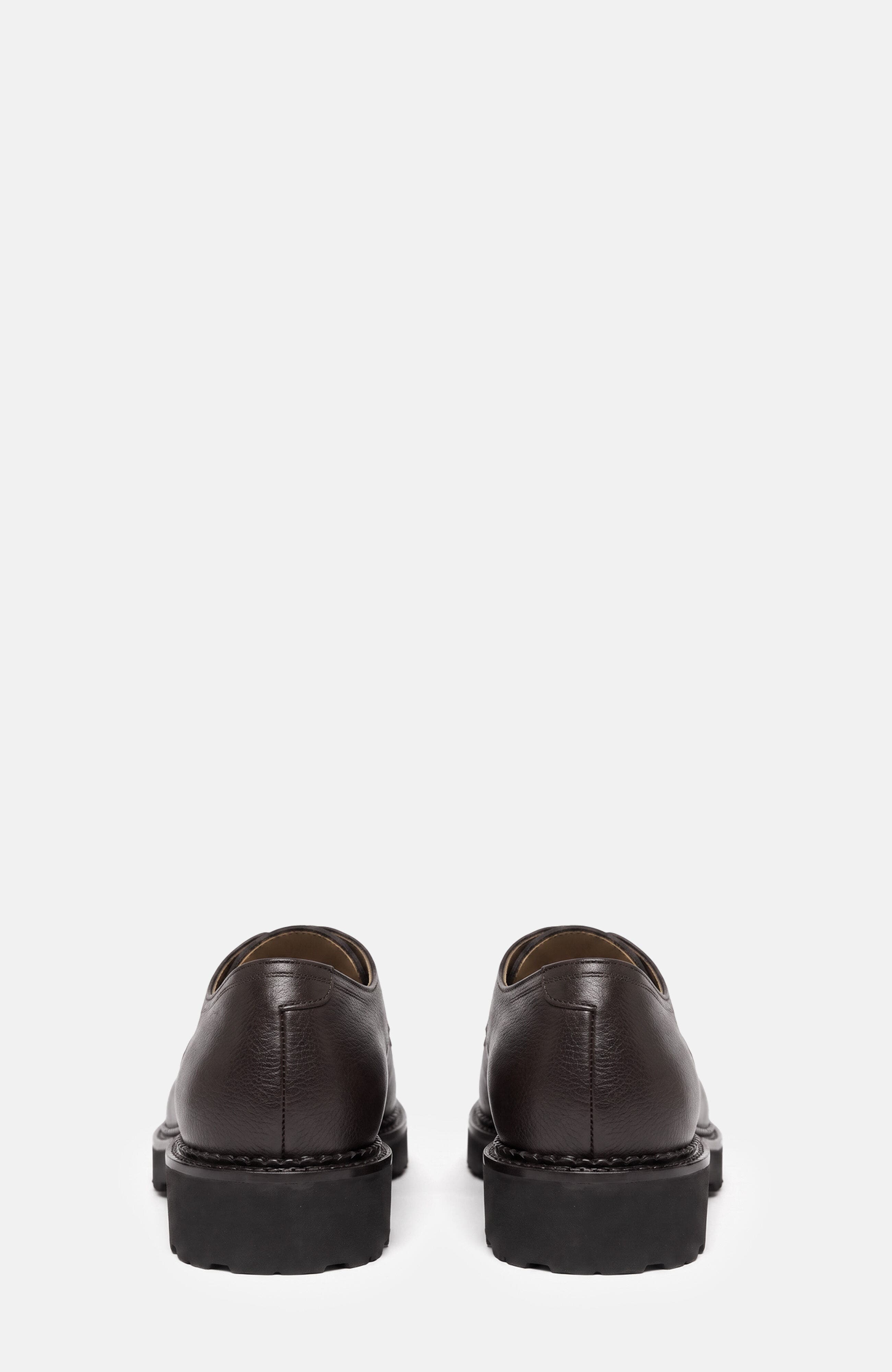 Oswald Monk Strap Shoes, Alternate, color, Dark Brown - Calf