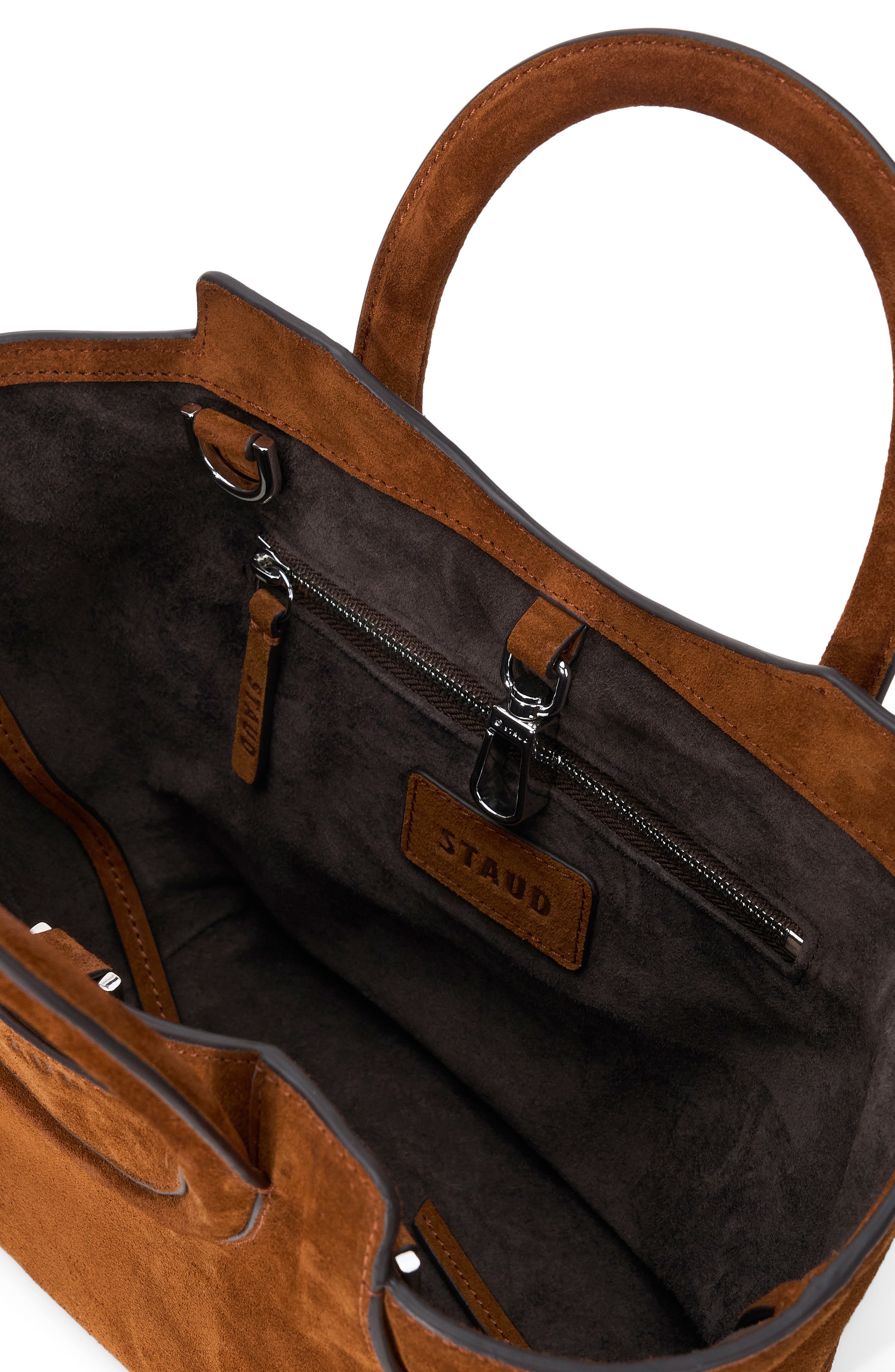 STAUD MAUDE MINI TOTE, Alternate, color, Tabac