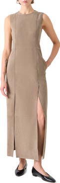 Akris Suede Column Dress