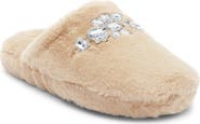 Abound Karta Faux Fur Rhinestone Slippers