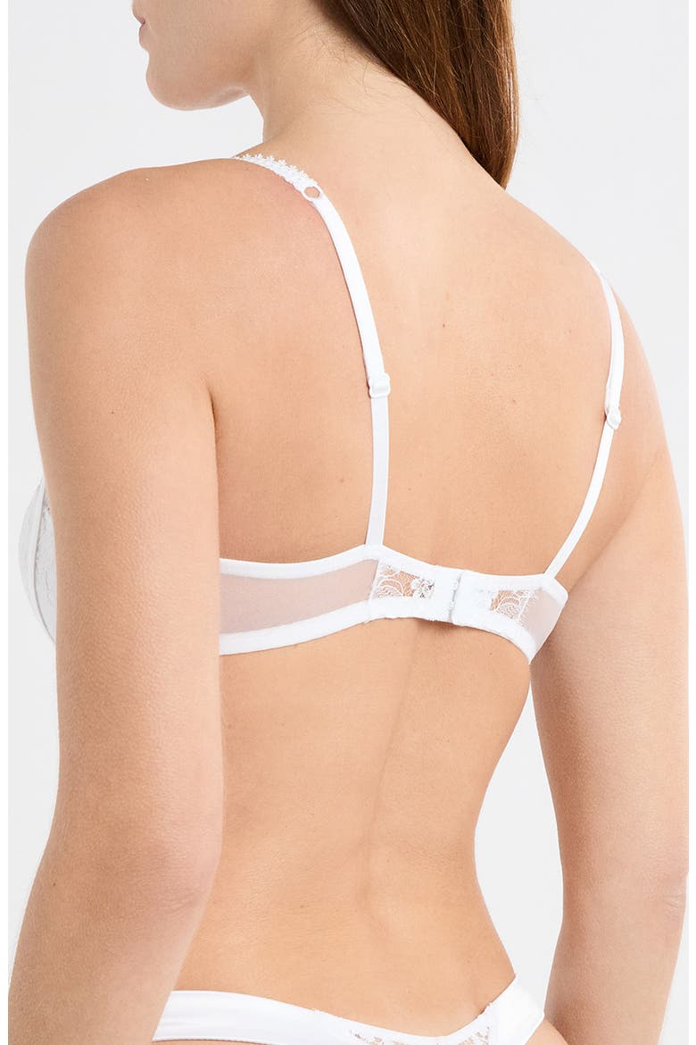 Mascarade Push-Up Balconette Bra, Alternate, color, WHITE