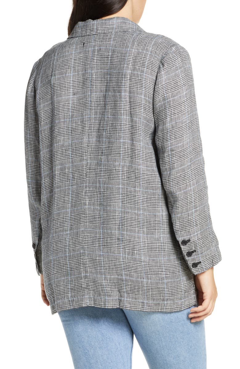 Chelsea28 Single Button Linen Blazer, Alternate, color,