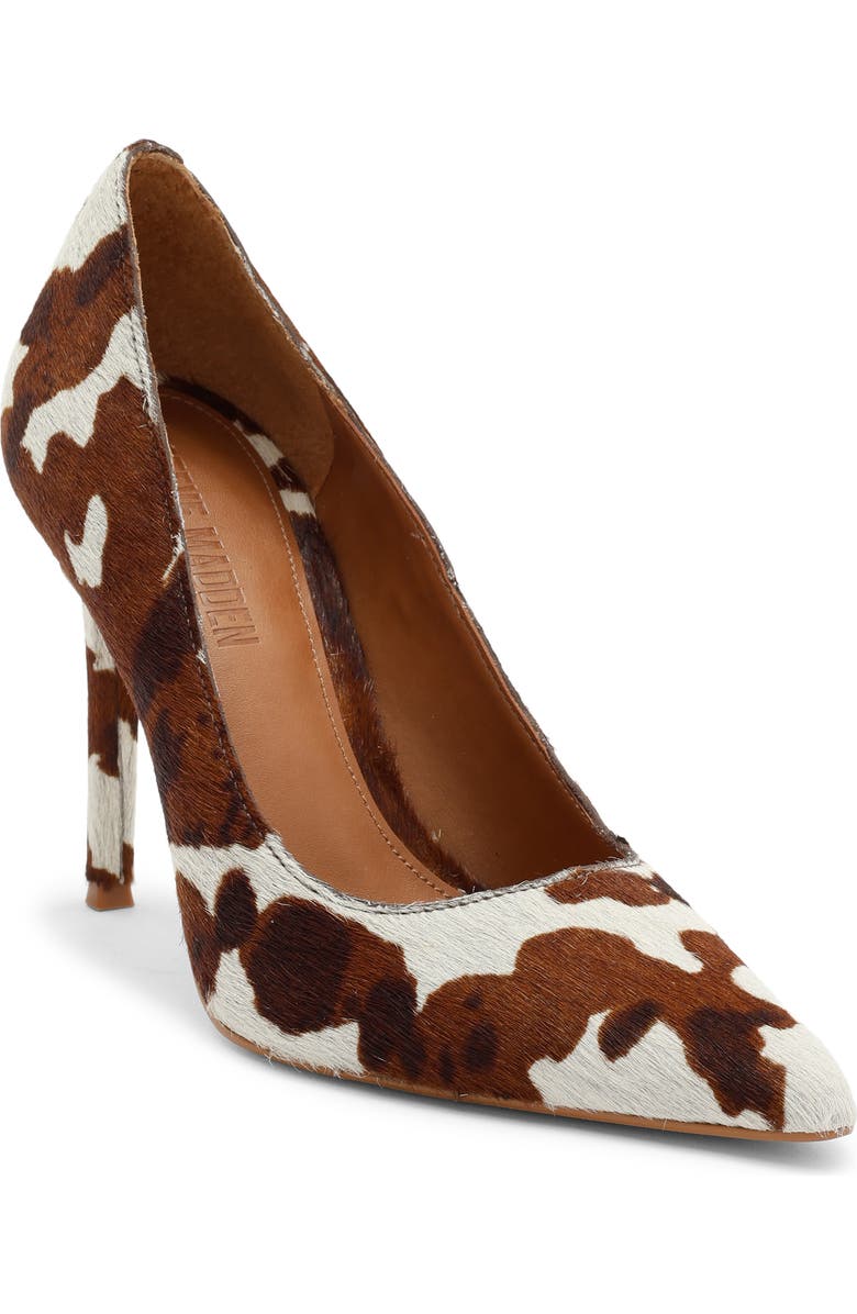Steve Madden Reya Genuine Calf Hair Pump, Main, color, Brown Multi