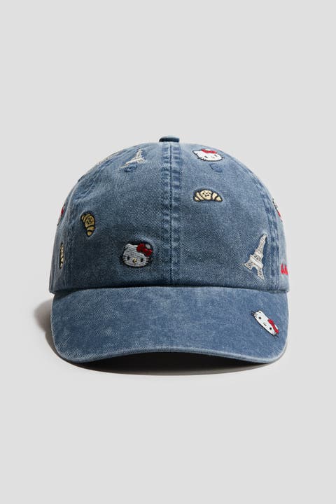 Motif-detail Twill Cap