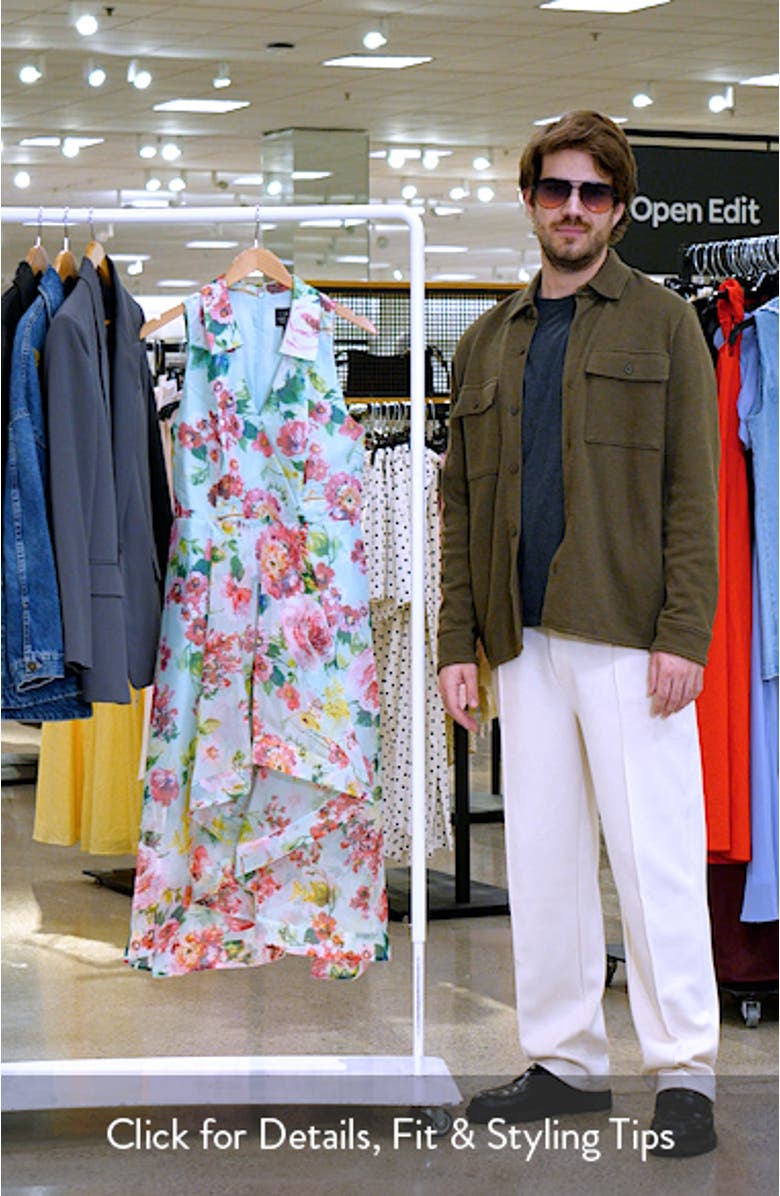 Floral High-Low Cocktail Dress, sales video thumbnail