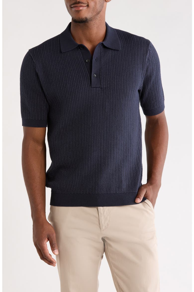 Clark Sweater Polo, Main, color, NAVY