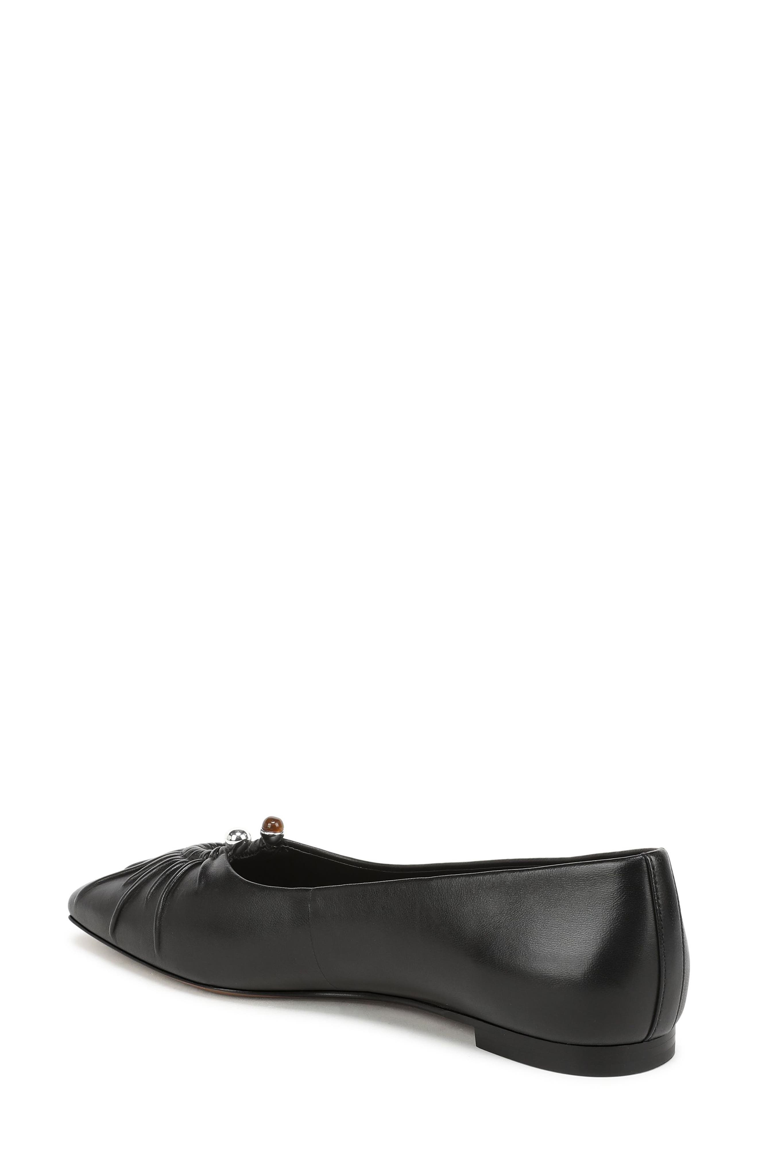 Dany Leather Flat, Alternate, color, BLACK NAPPA
