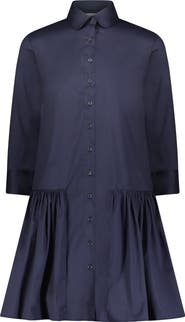 The Shirt The Long Sleeve Drop Waist Shirt Dress