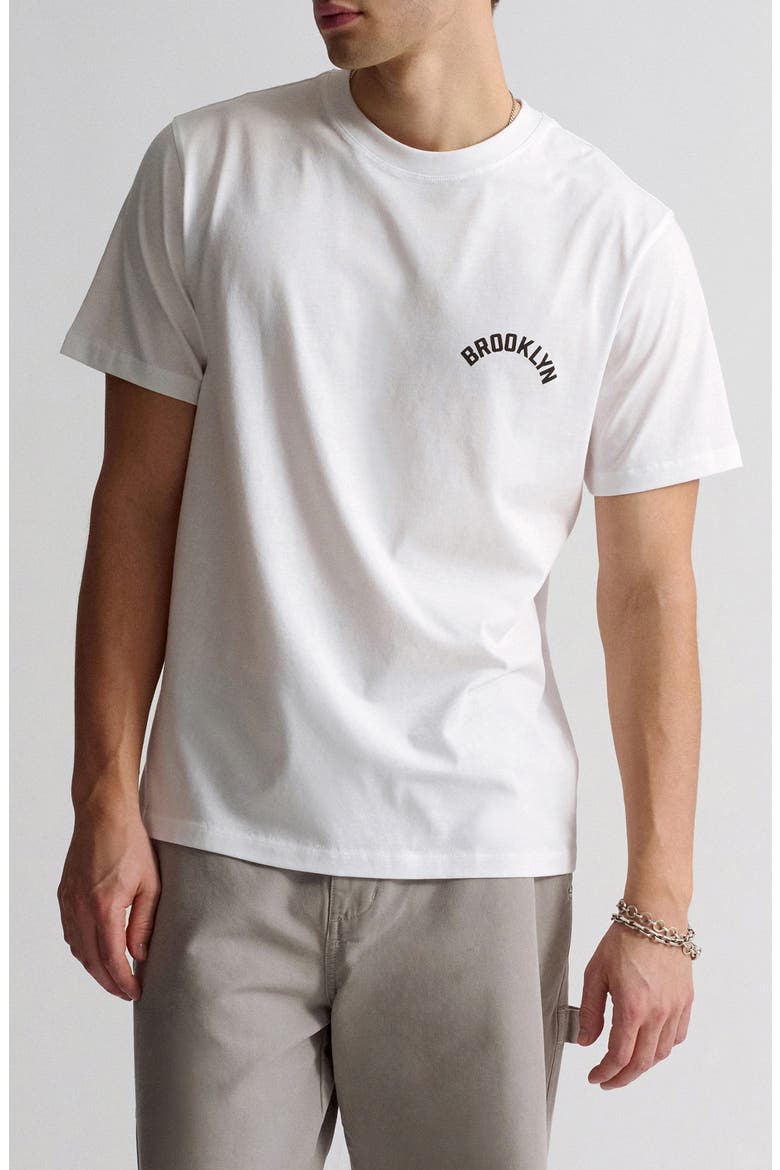 Logo Cotton Graphic T-Shirt, Main, color, WHITE