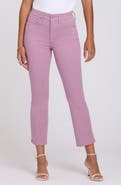 NYDJ Billie Mini High Waist Fray Hem Ankle Bootcut Jeans
