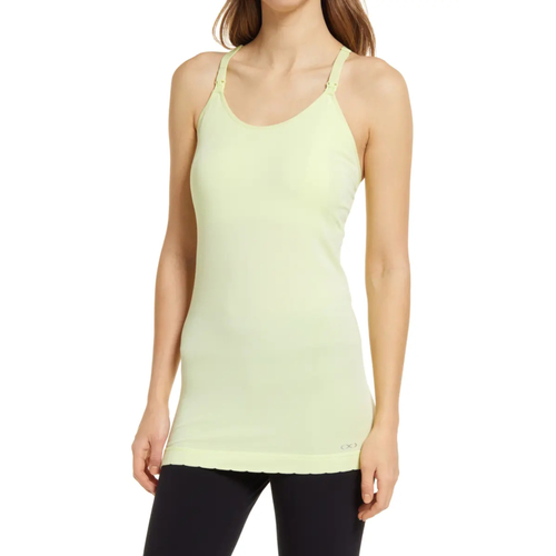 Modern Eternity Maternity Modern Eternity Ava Maternity And Nursing Racer Back Nursing Tank In Yellow