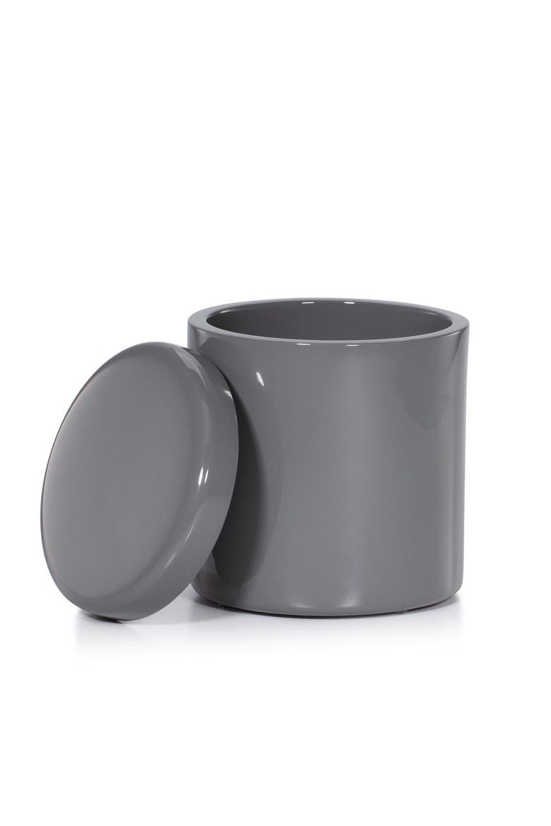 Domus Gray Gloss Canister, Alternate, color, GREY