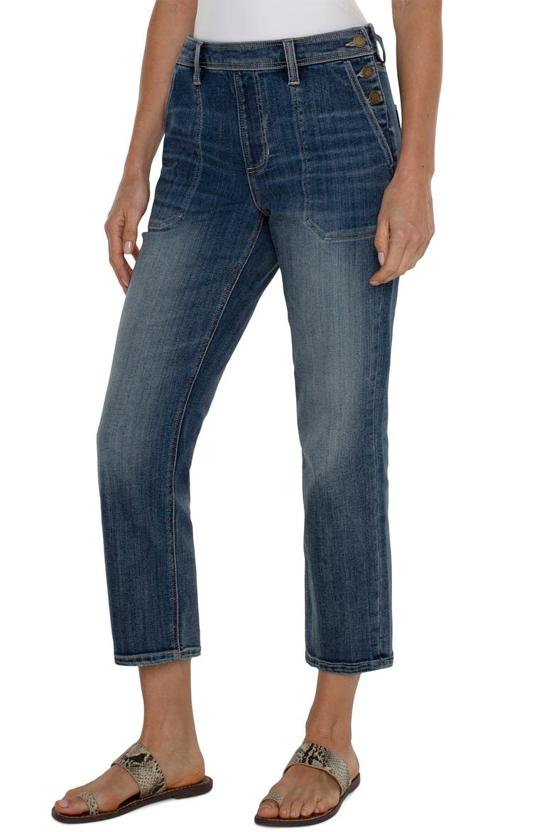 Easy Utility Crop Straight Leg Jeans, Alternate, color, MACBRIDE
