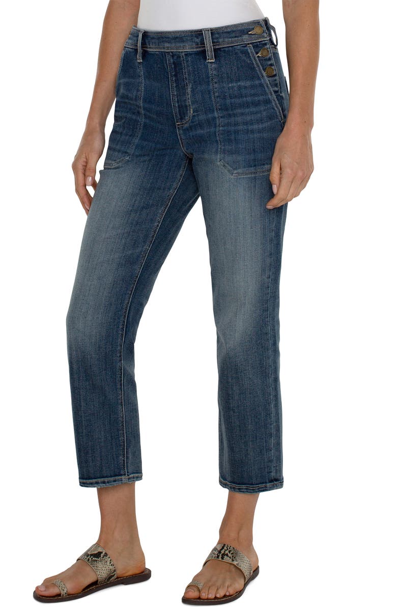 Liverpool Los Angeles Easy Utility Crop Straight Leg Jeans, Alternate, color, 