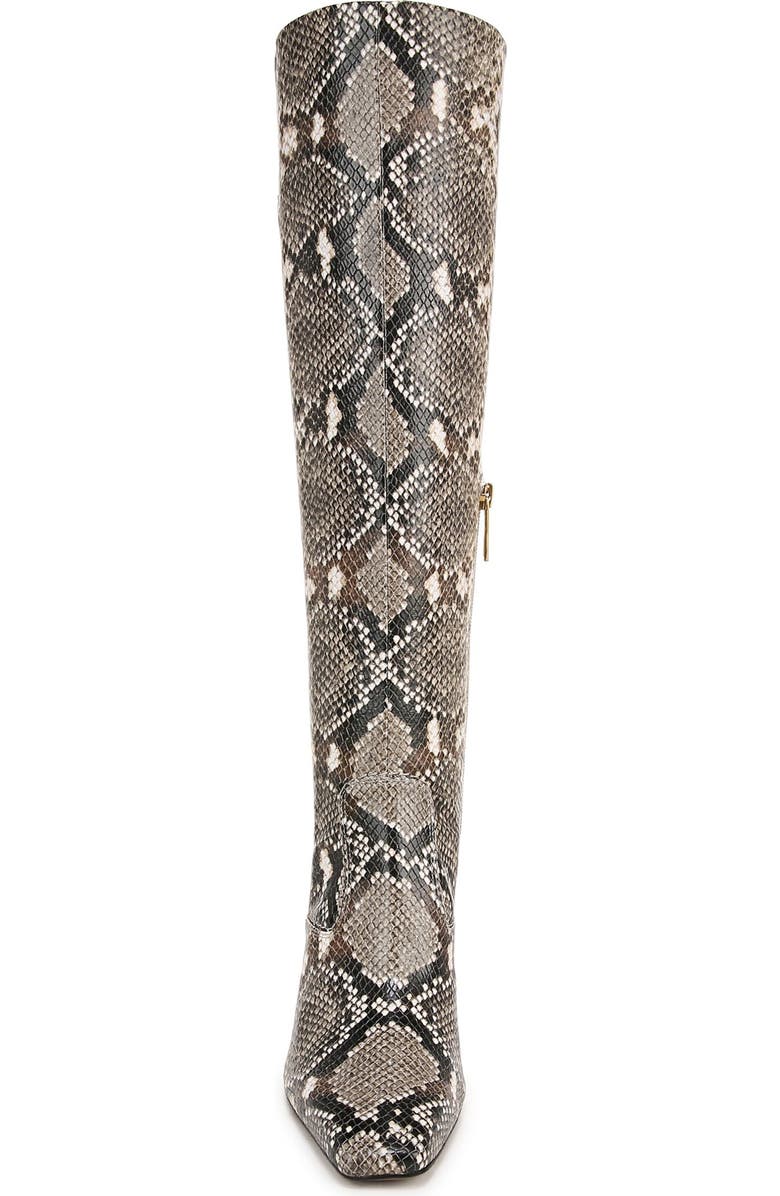 Franco Sarto Bowman Snakeskin Embossed Knee High Boot, Alternate, color, Grey Snake Print