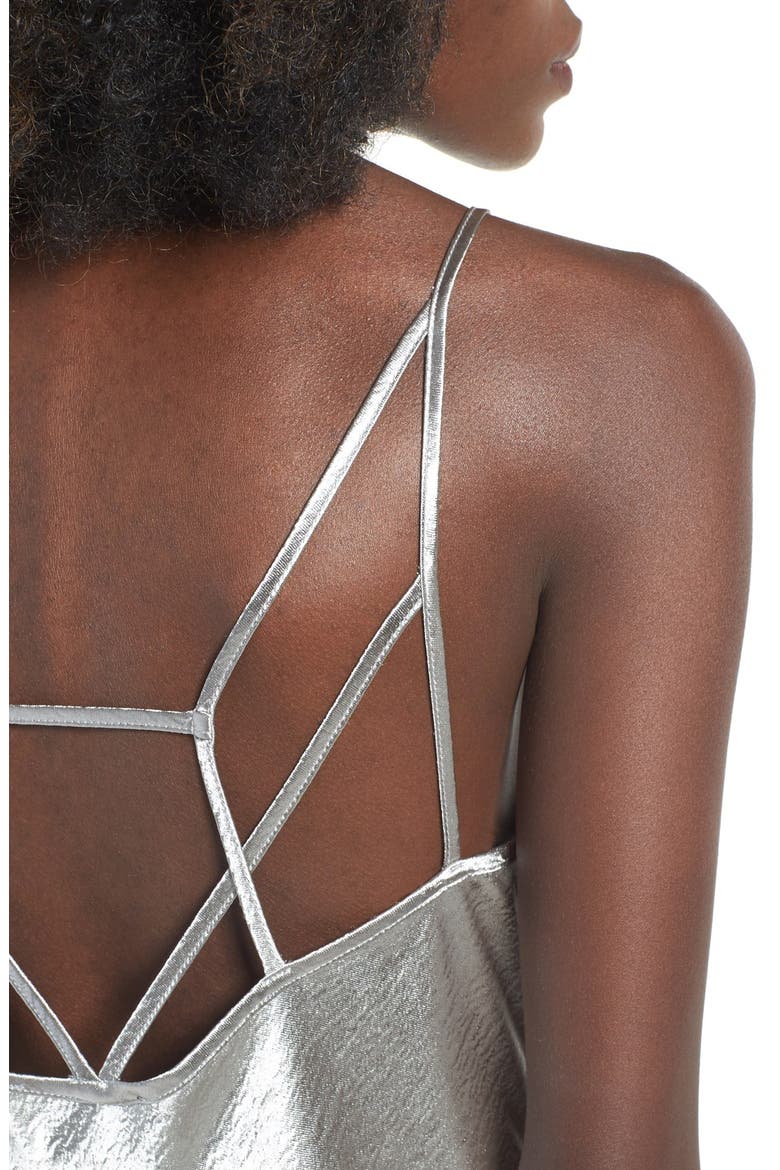 Satin Slipdress, Alternate, color, SILVER