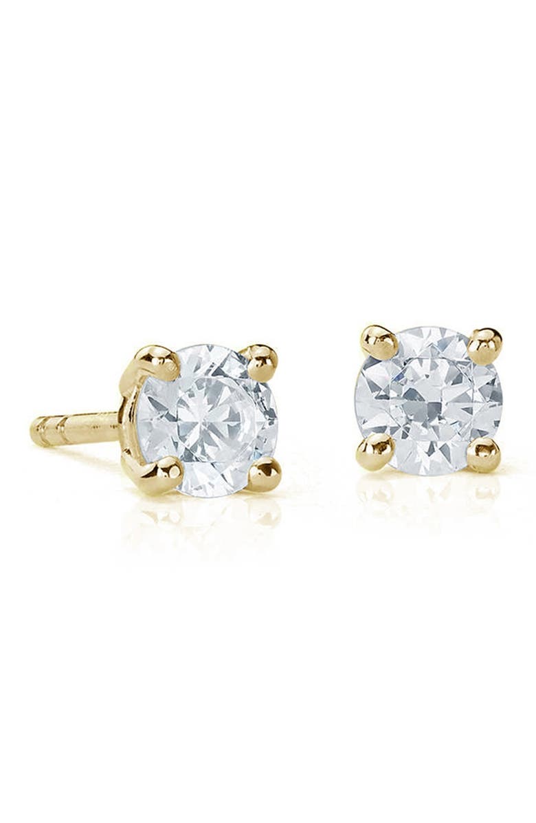 SUZY LEVIAN 14K Yellow Gold Diamond Stud Earrings - 0.50ctw, Main, color, 