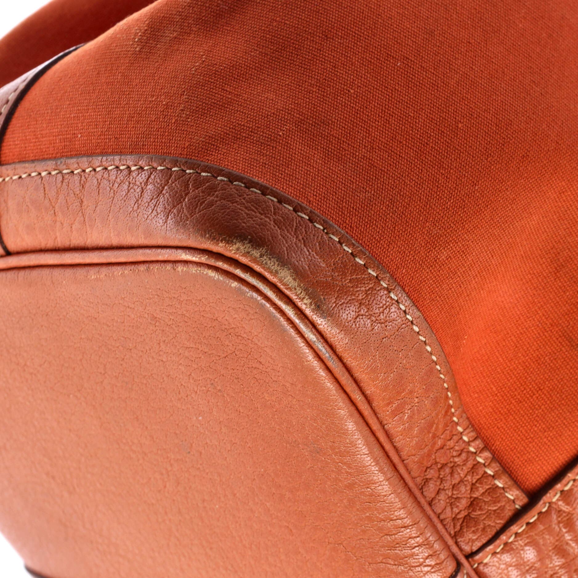 Pre-Owned Hermes Garden Party Tote Toile and Leather 36, Alternate, color, Potiron