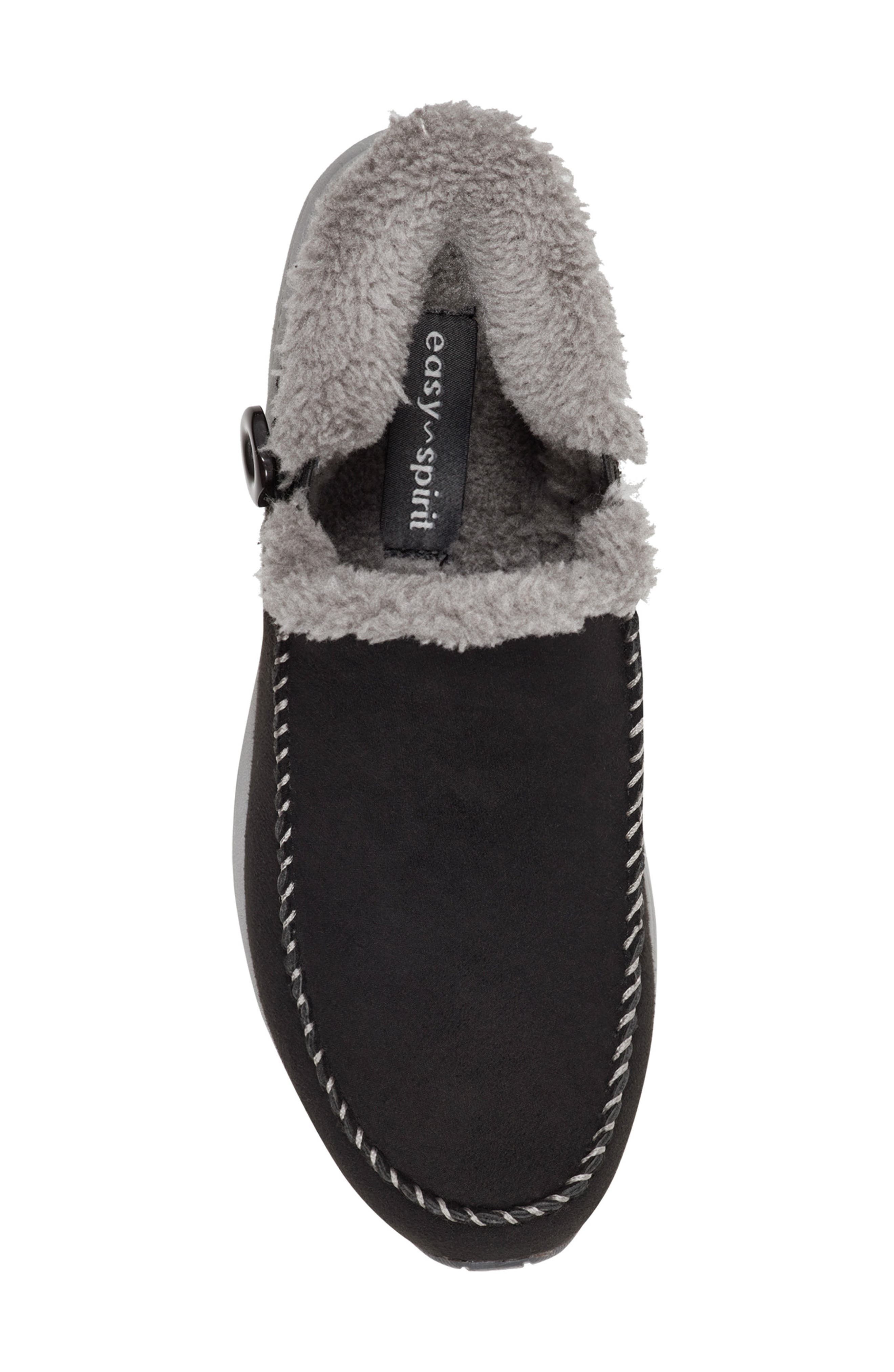 Easy Spirit Turner Faux Fur Lined Bootie, Alternate, color, Blk01