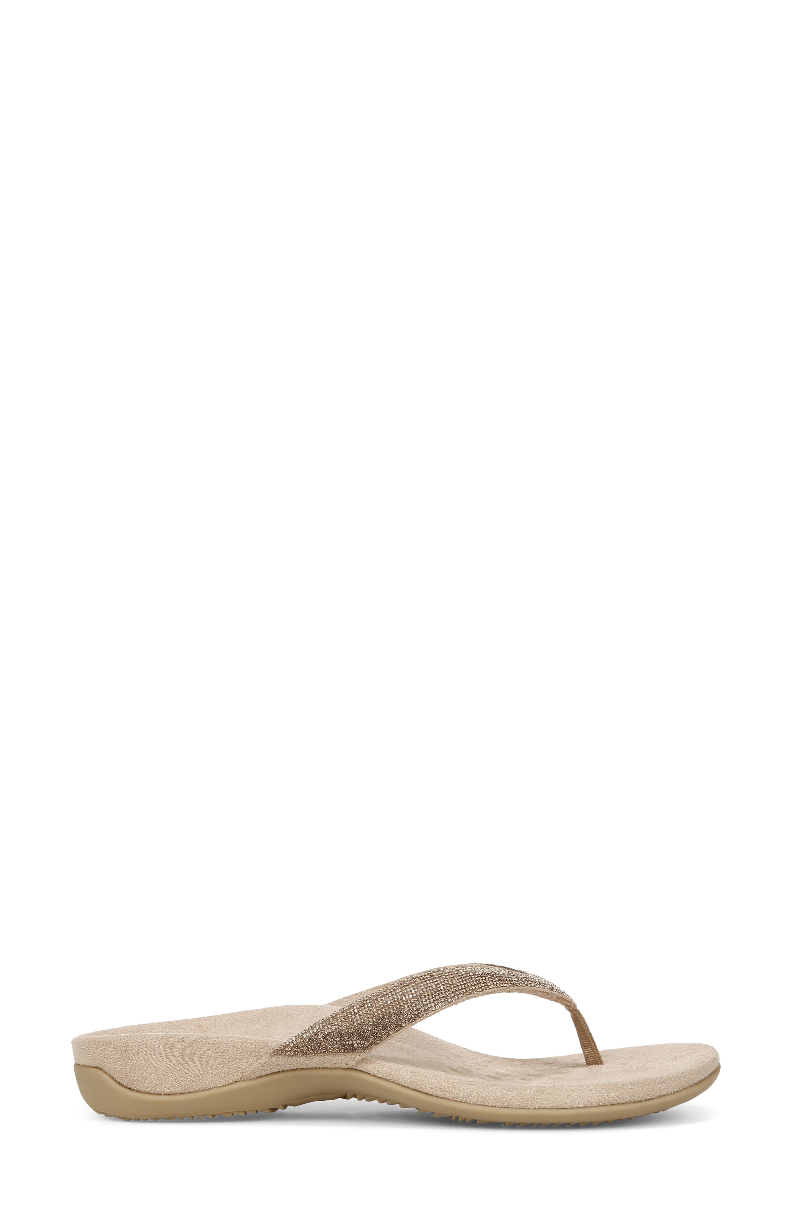 Dillon Shine Flip Flop, Alternate, color, CHAMPAGNE