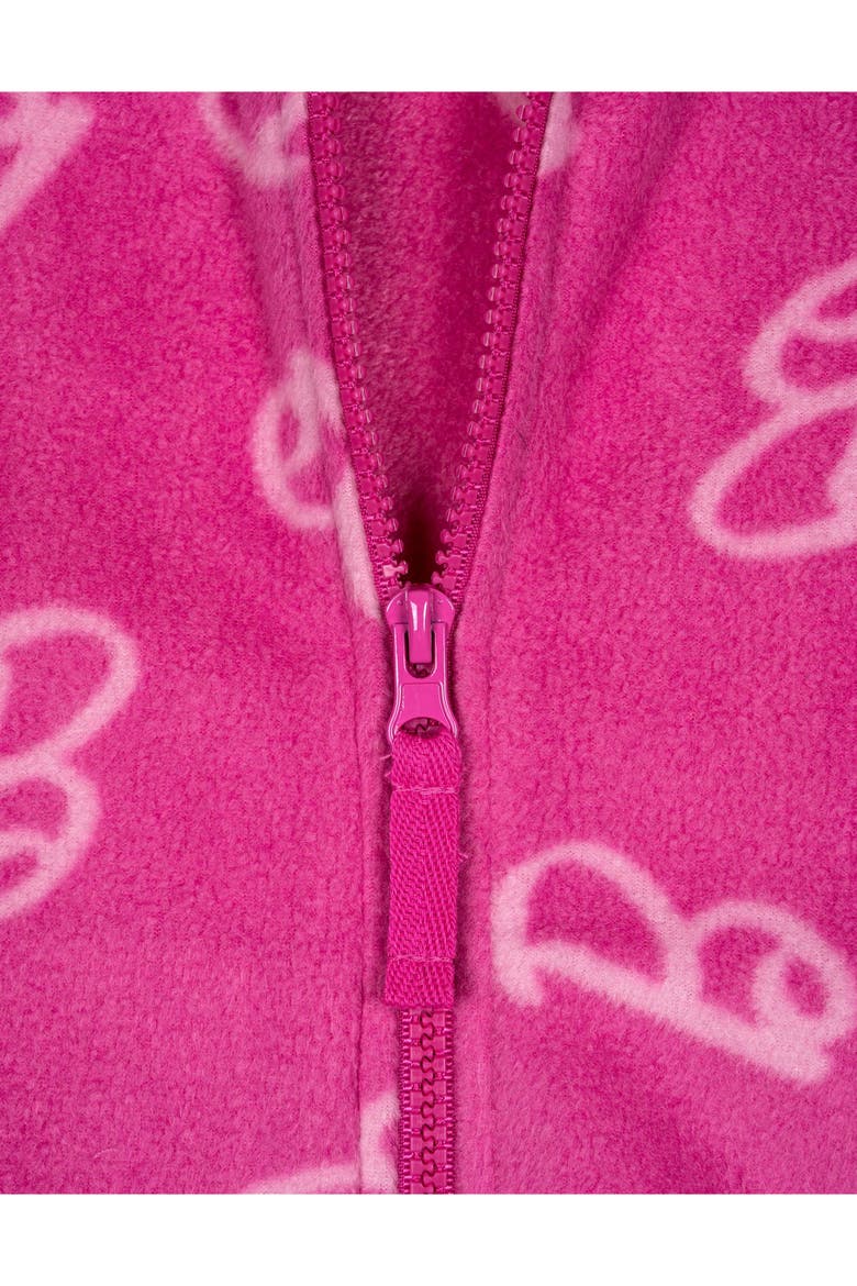 Fleece Zip-Up Jacket, Alternate, color, Two Tone Pink