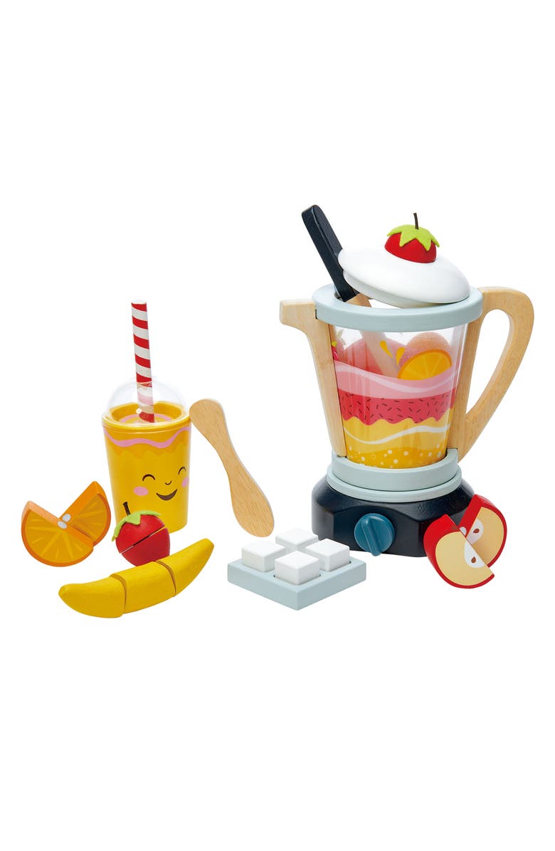 Tender Leaf Toys Fruity Blender Wooden Playset, Main, color, Multi