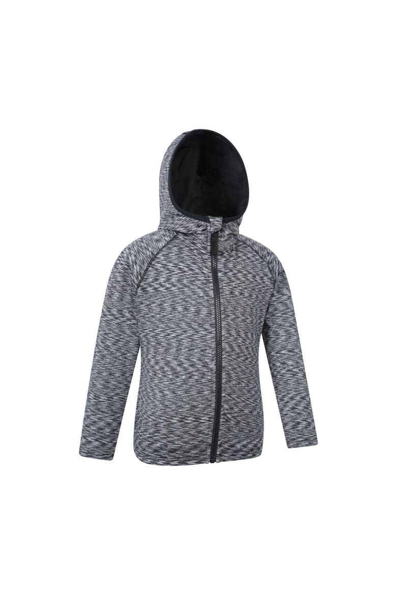 Childrens/Kids Marathon Stripe Full Zip Hoodie, Alternate, color, Black