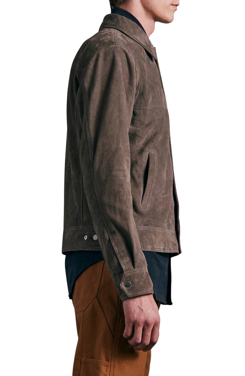 rag & bone Owen Suede Trucker Jacket, Alternate, color, 